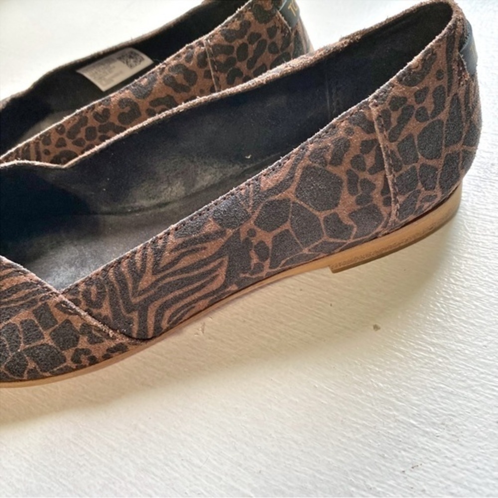 Toms Julie animal print flats - Picture 6 of 12